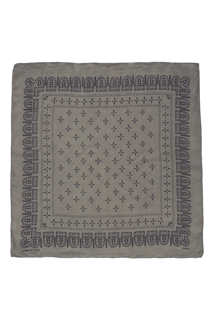 1930s Bandana, Regen Silk, Ash