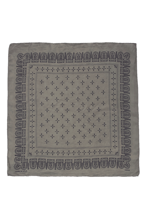 1930s Bandana, Regen Silk, Ash