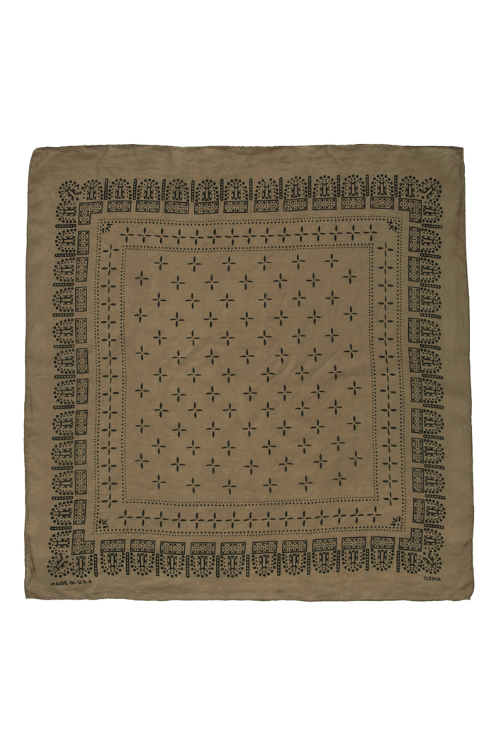 1930s Bandana, Regen Silk, Oak