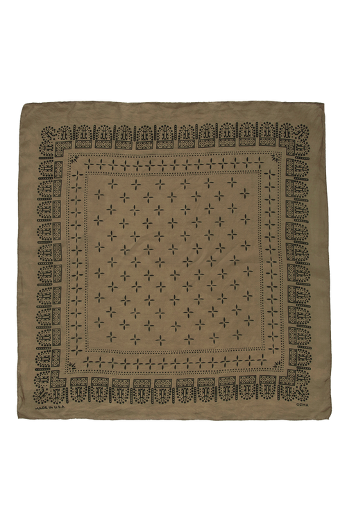 1930s Bandana, Regen Silk, Oak
