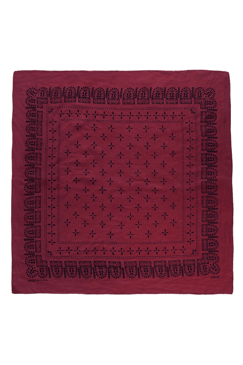 1930s Bandana, Regen Silk, Tomato