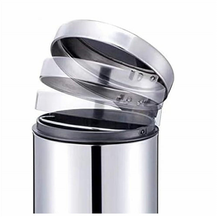 20 L Step Bin with Stainless Steel Pedal for Bathroom & Office