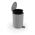 Primanova trash can 5 Liters gray-2 front view