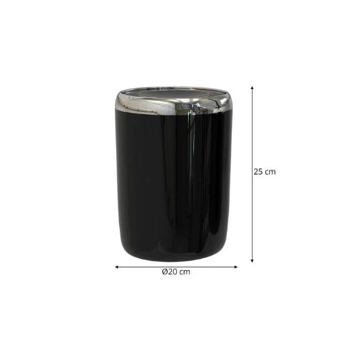 Swing Lid Trash Can 5 Liters Stainless Steel Primanova close-up detail
