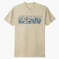 EzyDog Adventure T-Shirt featuring illustration of various lifestyle activities with dogs