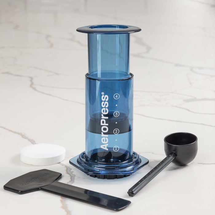 AeroPress Clear Coffee Maker - Blue