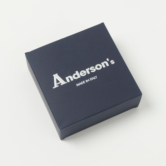Anderson's Woven Leather-Trimmed Elastic 3.5cm Belt - Forest