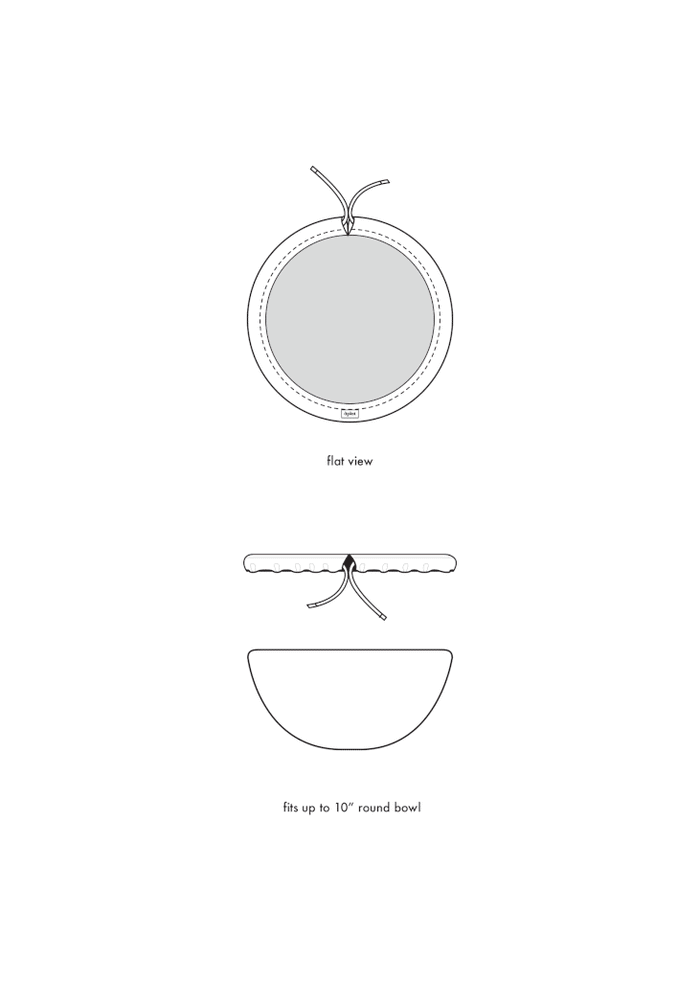 Aplat - Couvre-Plat Bowl Cover, Medium - Chambray