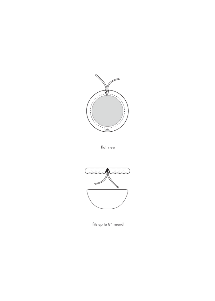 Aplat - Couvre-Plat Bowl Cover, Small - Natural