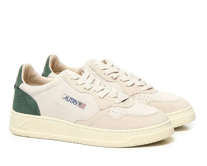 Autry Logo Embossed Lace-Up Sneakers