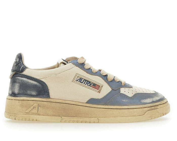 Autry Medalist Super Vintage Lace-Up Sneakers