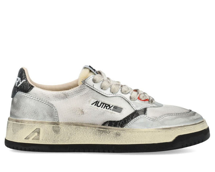 Autry Medalist Super Vintage Lace-Up Sneakers