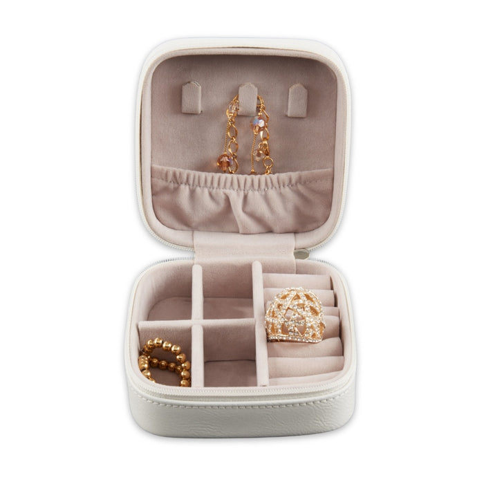 Ava Jewelry Case, White