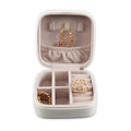 Ava Jewelry Case, White