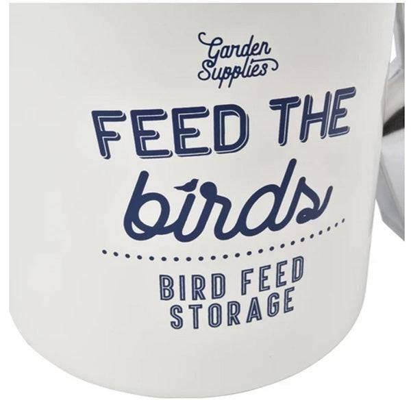 Bird Food Tin with Scoop - Stone - Hicks Nurseries