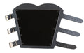 Black Full Metal Leather Gauntlet