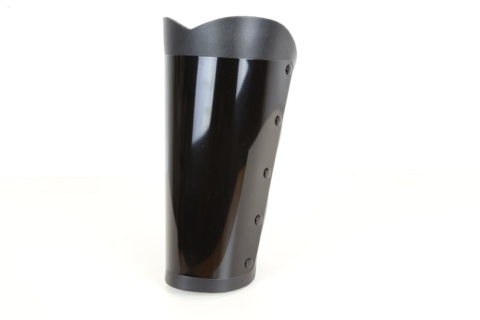 Black Full Metal Leather Gauntlet