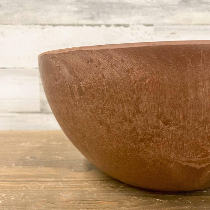 Bowl Planter - Rust - 10-inch - Hicks Nurseries