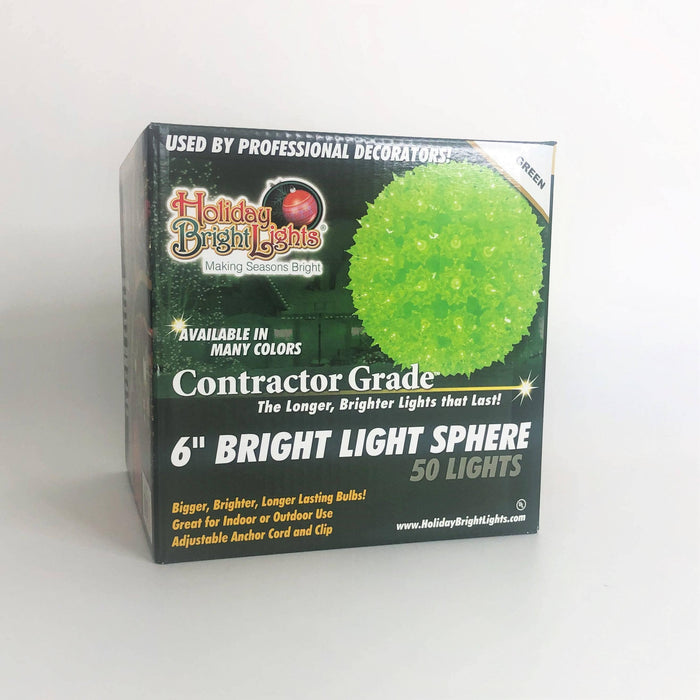Bright Light Sphere 6'' Green - Hicks Nurseries