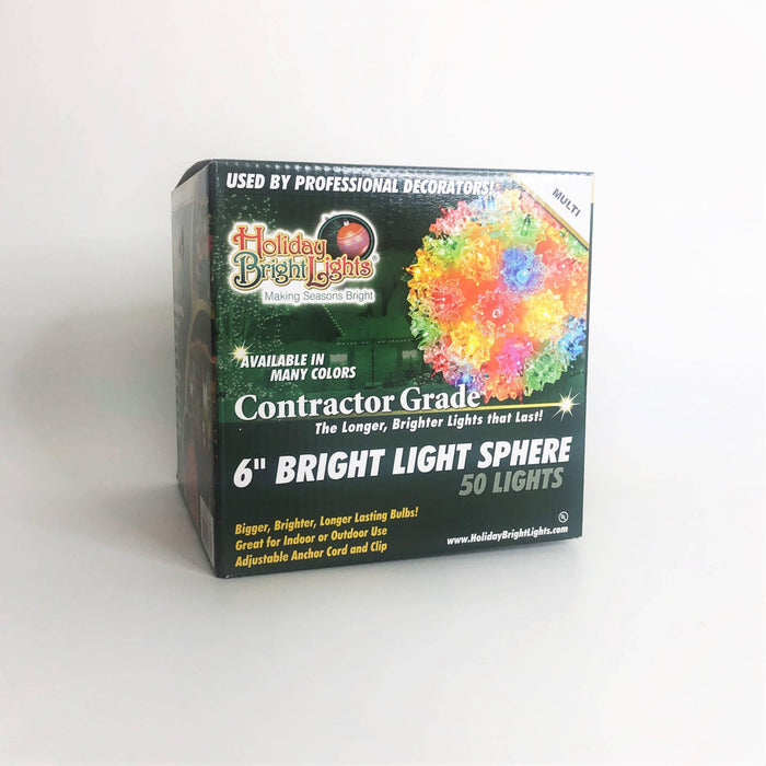 Bright Light Sphere 6" Multi-Colored - Hicks Nurseries