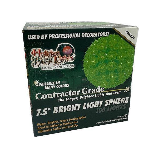 Bright Light Sphere 7.5" Green - Hicks Nurseries