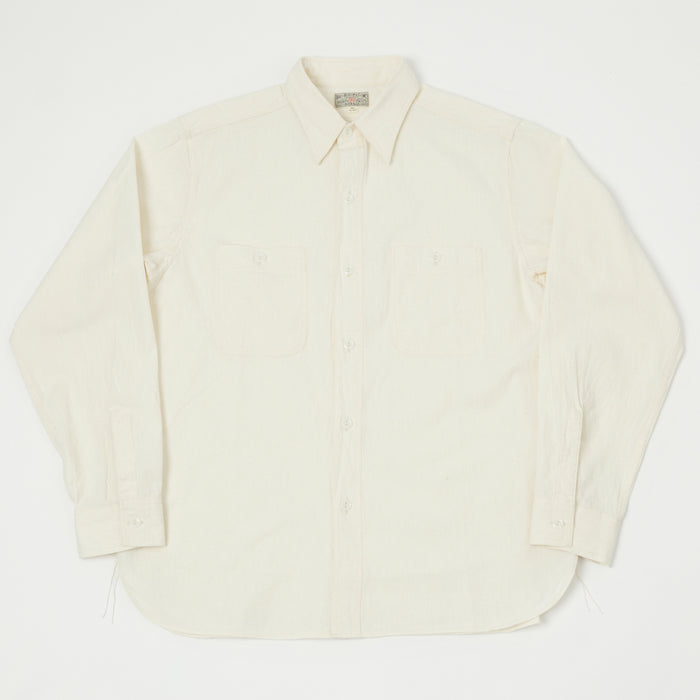 Buzz Rickson's Chambray Work Shirt - White