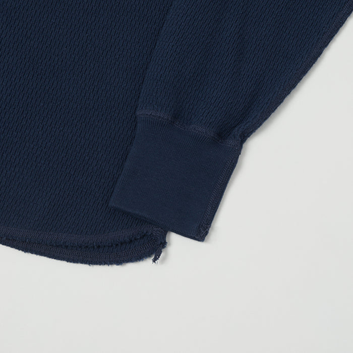 Buzz Rickson's Long Sleeve Thermal T-Shirt - Navy