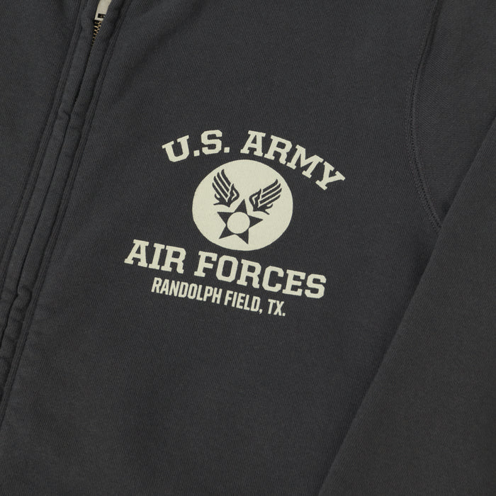 Buzz Rickson's U.S. Army Air Forces Zip Sweatshirt - Black