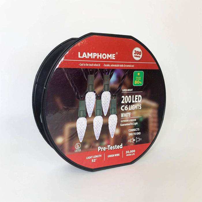 C6 LED 200 ct. String Lights White - Hicks Nurseries