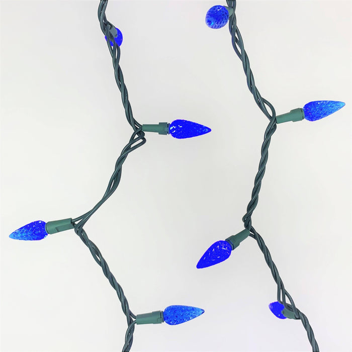 C6 LED 50 ct. String Lights Blue - Hicks Nurseries
