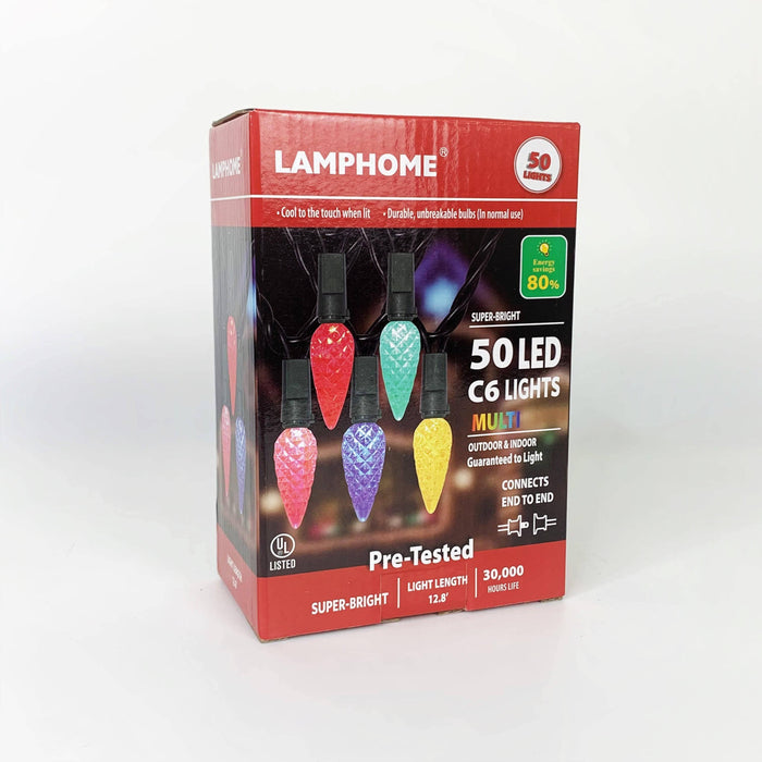 C6 LED 50 ct. String Lights Multi-Colored - Hicks Nurseries