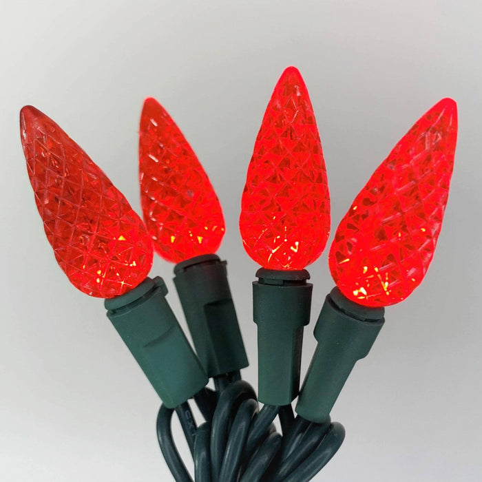 C6 LED 50 ct. String Lights Red - Hicks Nurseries