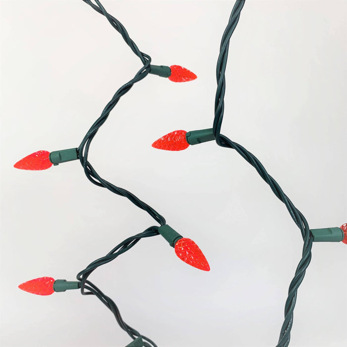 C6 LED 50 ct. String Lights Red - Hicks Nurseries