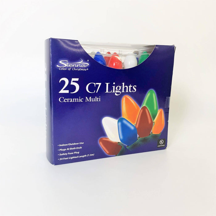 C7 25 ct. String Lights Ceramic Multi-Colored - Hicks Nurseries