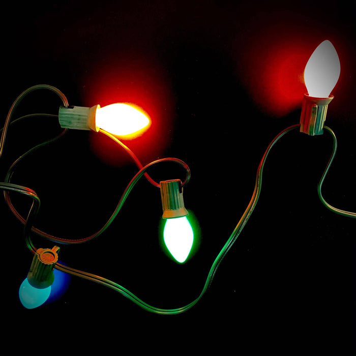 C7 25 ct. String Lights Ceramic Multi-Colored - Hicks Nurseries