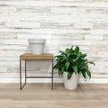 Carve Finish Planter - White - 14-inches - Hicks Nurseries