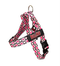 Checkered Hearts BullHug Dog Harness – Non-Choking, Adjustable