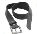Classic Genuine Black Leather Dress Casual Jean Belt  1 3/4" Width Classic Buckle