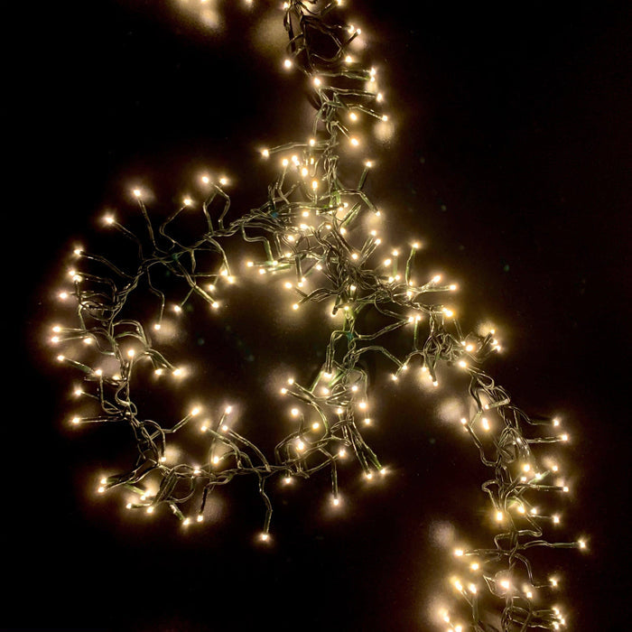 Cluster Twinkle LED 1500 ct. String Lights Warm White - Hicks Nurseries