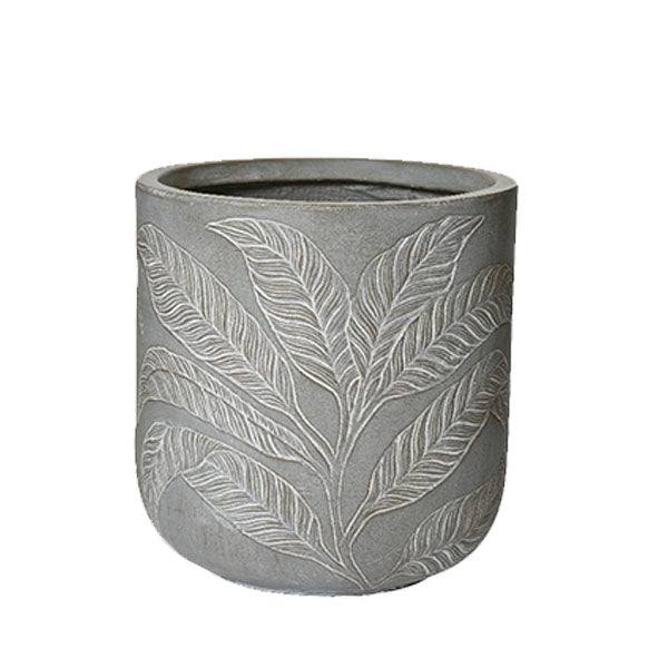 Coco Grey Washed Planter 12.60-inch Diameter