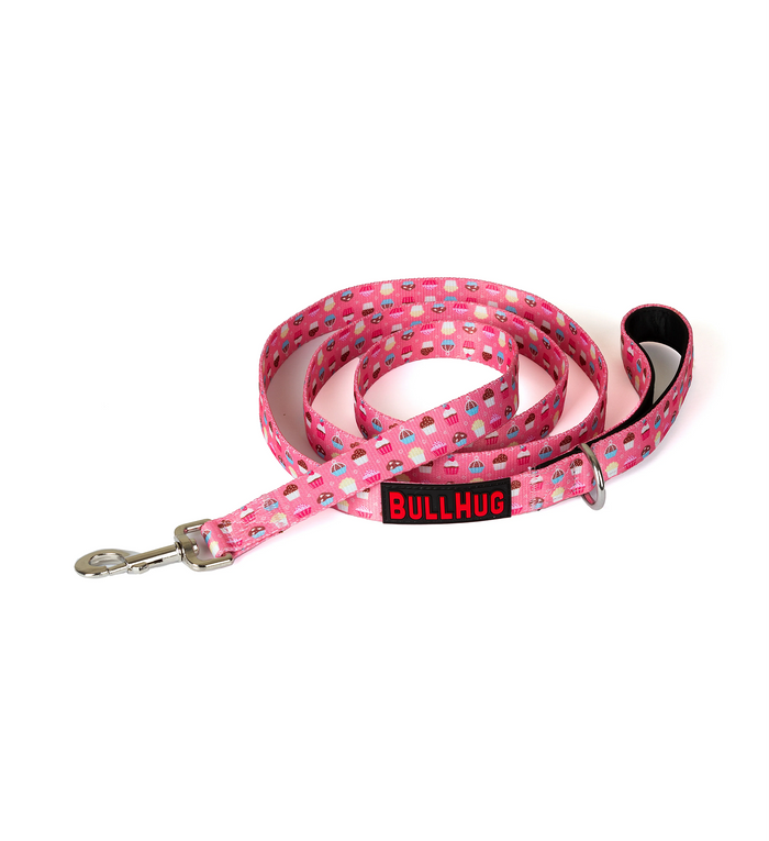 Cupcakes BullHug 6ft Dog Leash – Padded Handle