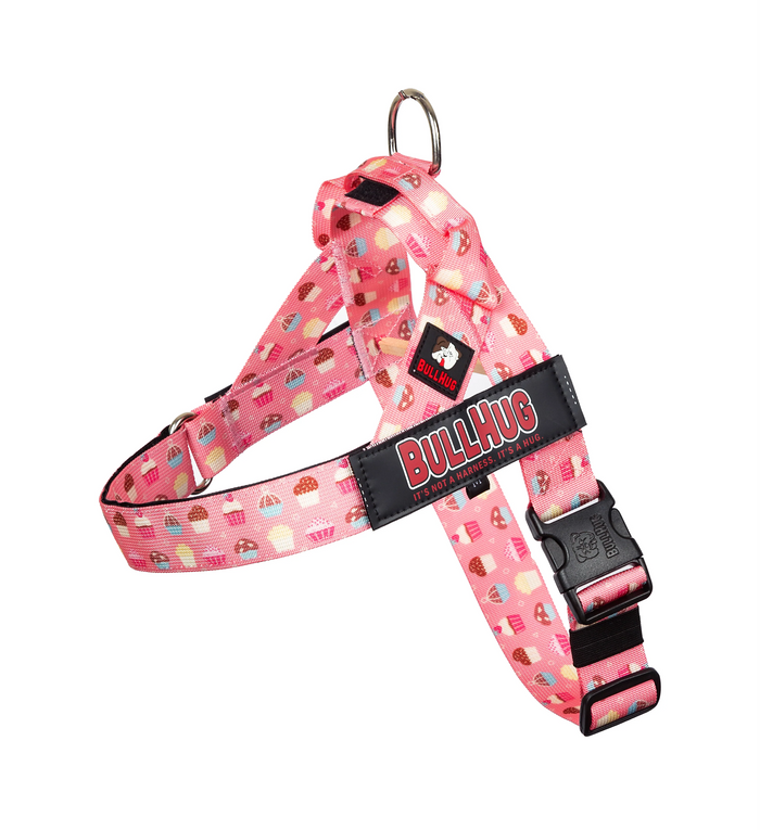Cupcakes BullHug Dog Harness & Leash Combo