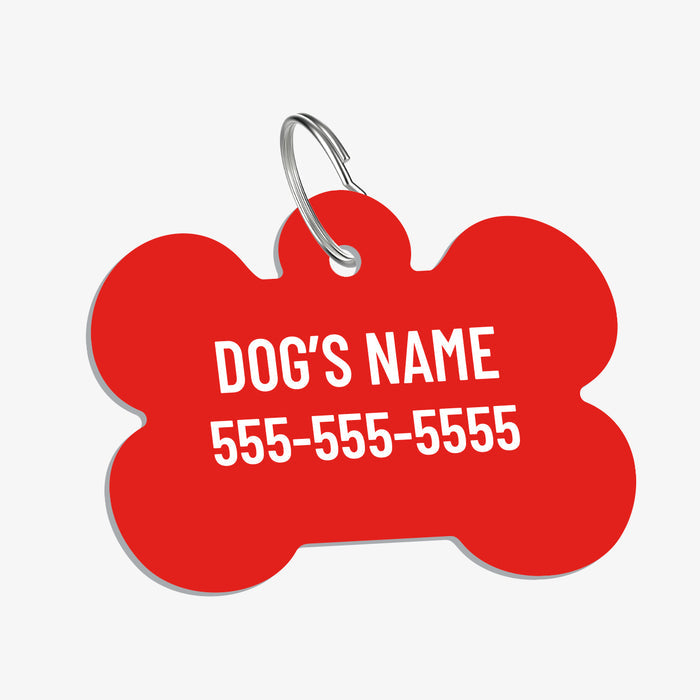 ID Tag Main keyring red front