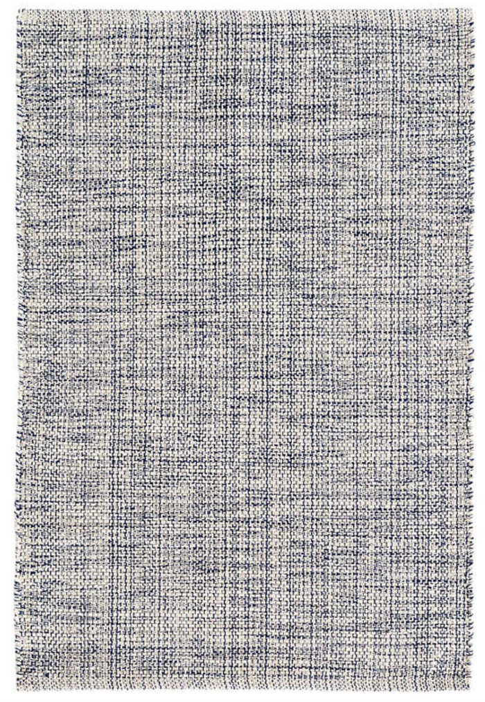 Dash & Albert - Woven Cotton Rug, Marled Indigo