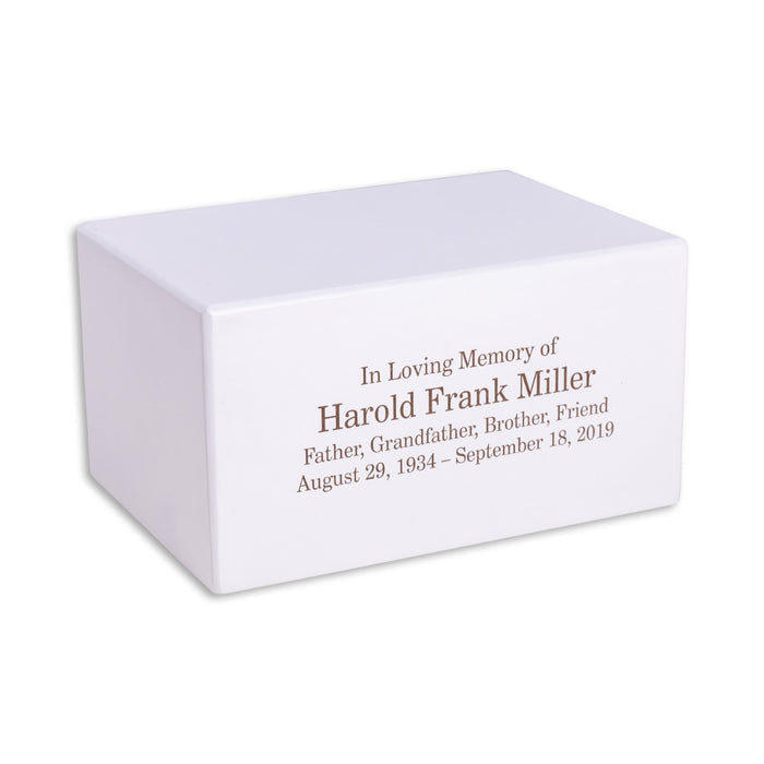 Deering Moments Wood Human Funeral Cremation Urn Adult Size