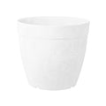 Dolce White 10-inch Round Pot