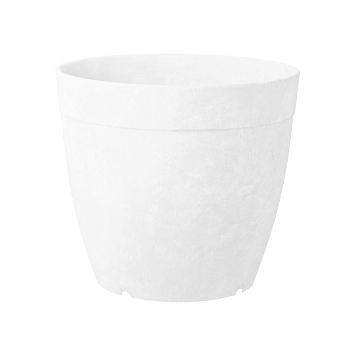 Dolce White 10-inch Round Pot