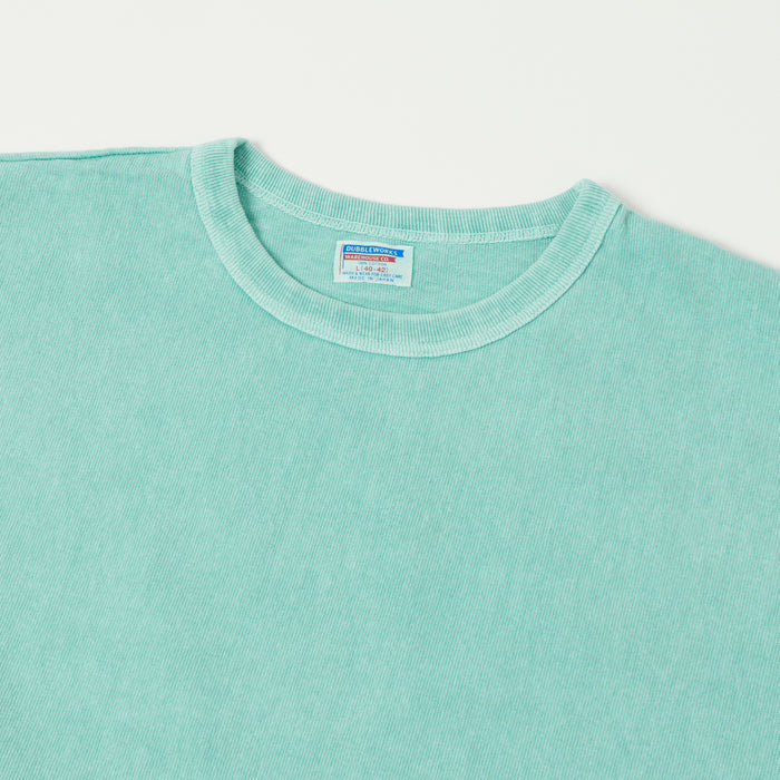 Dubbleworks Heavy Fabric Long Sleeve Pigment Dyed Tee - Lt Turquoise