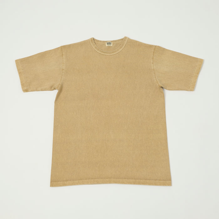 Dubbleworks Heavy Fabric Pigment Dye Tee - Dark Beige