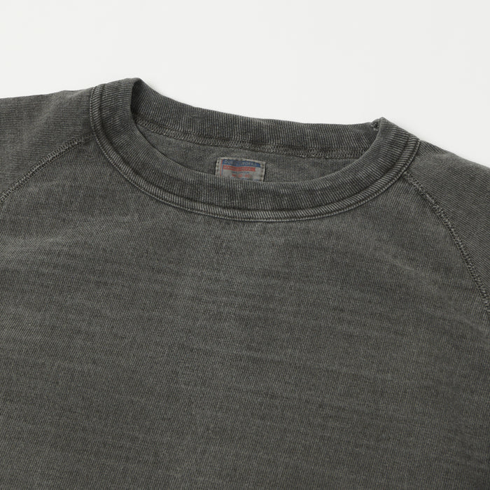 Dubbleworks Heavy Fabric Raglan Sleeve Pigment Dye T-Shirt - Sumikuro